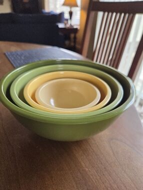 Vtg Melamine Mixing Bowl Set Certified International